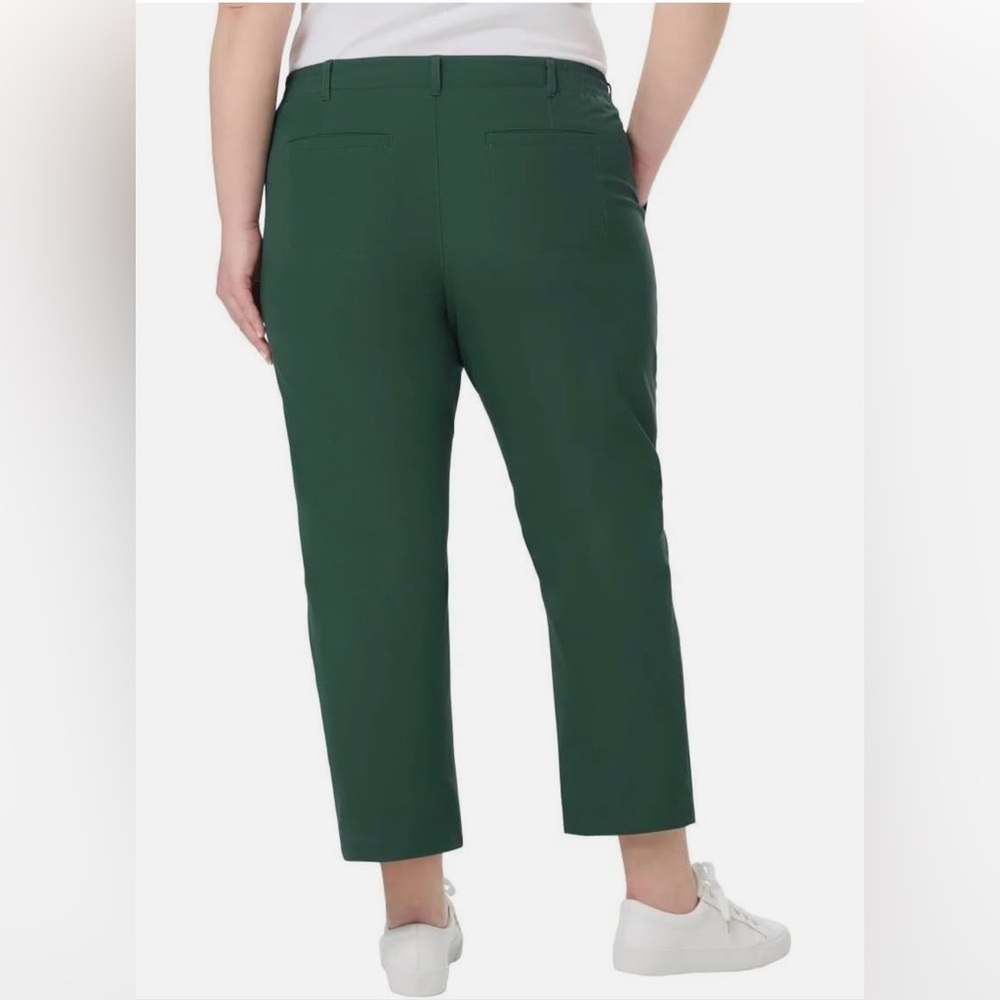 Kirkland Signature Women's Ankle Cropped Pants in Dark Green - Picture 2 of 6